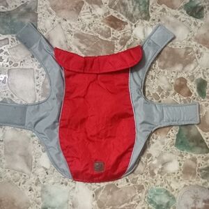 Red and Gray Dog Coat